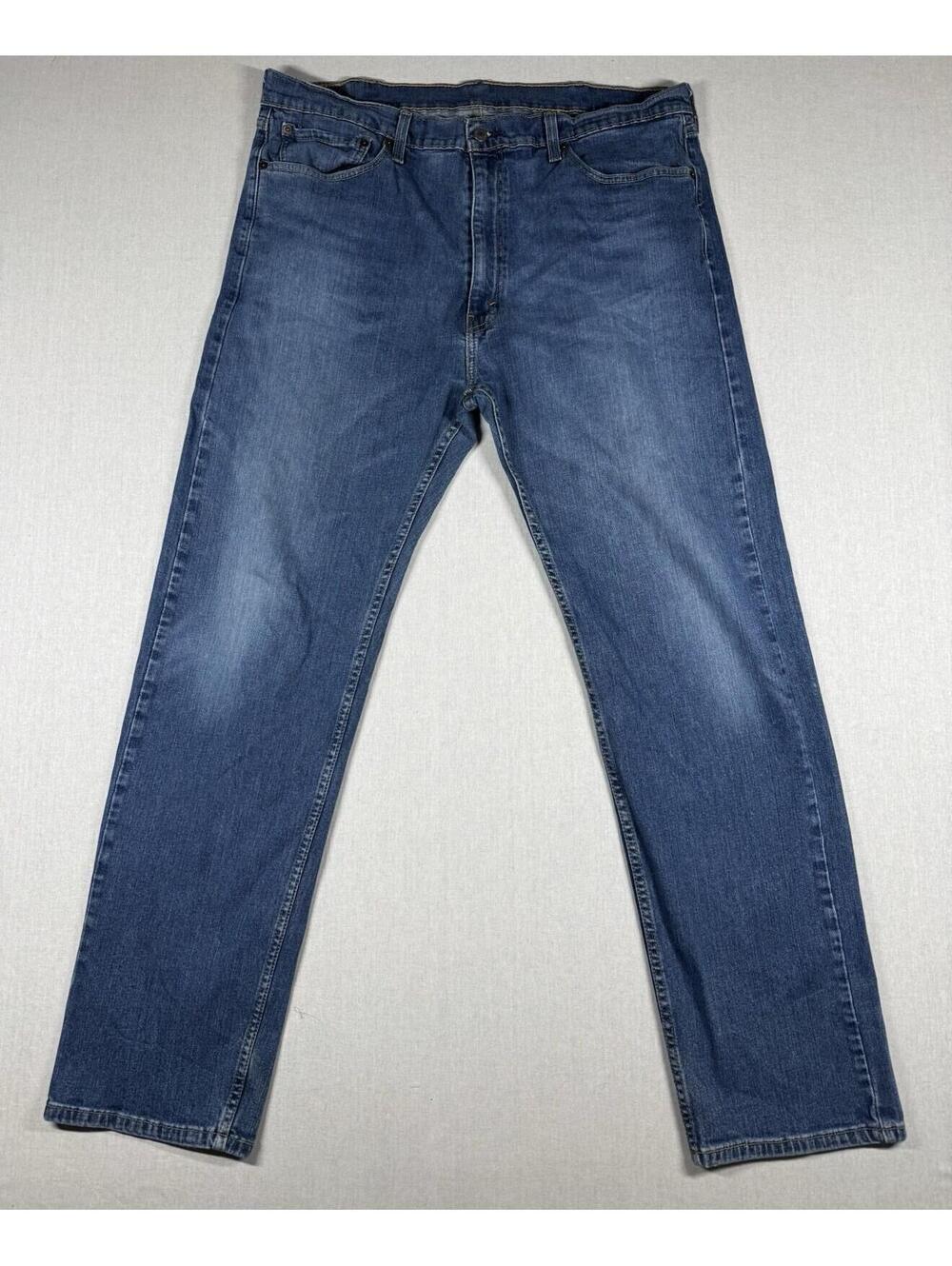 Levi 505 Jeans Men's 40x32 (38x31) Blue Cotton Stretch Straight Leg Zip Fly